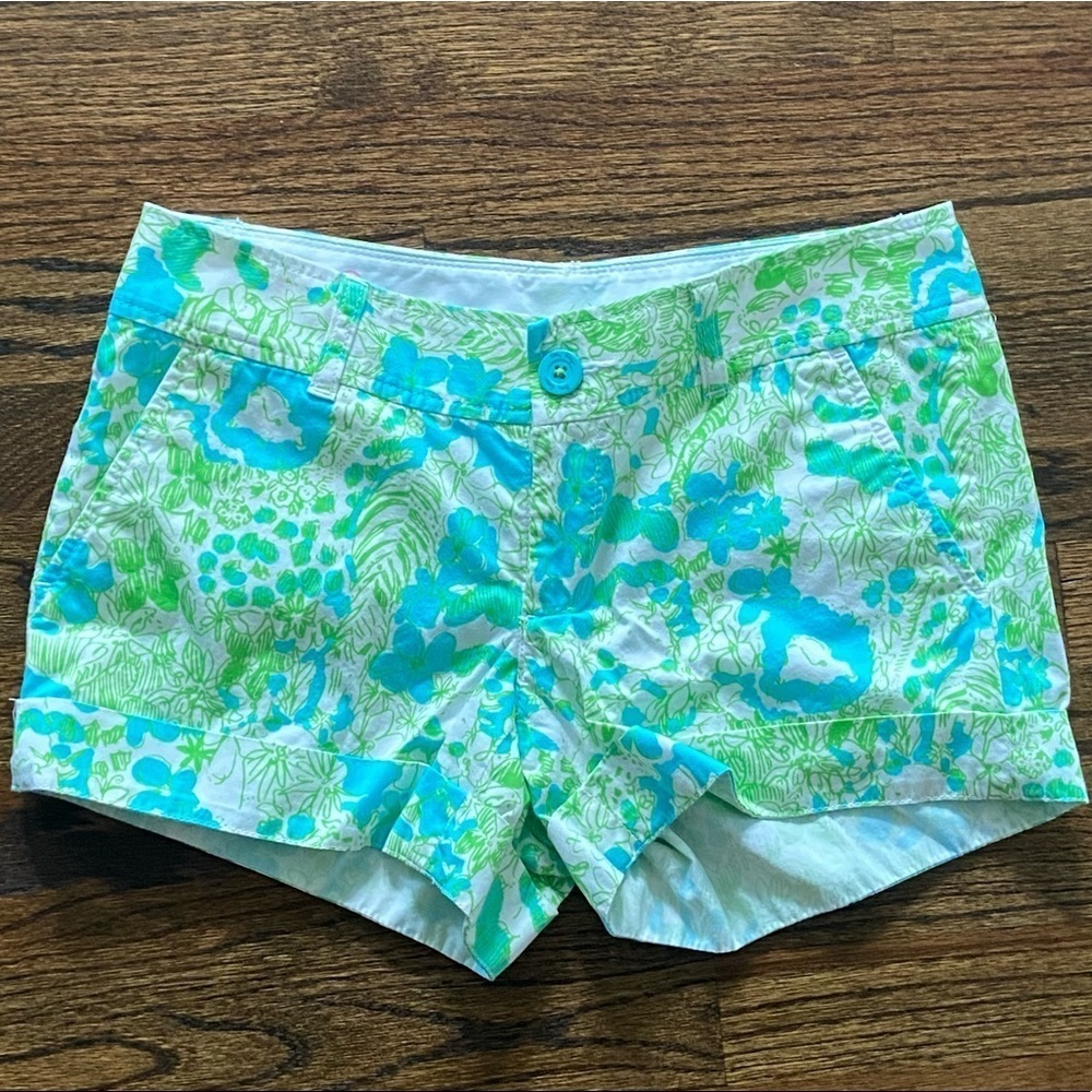 Lilly Pulitzer Callahan Shorts 4 Pockets Belt Loop